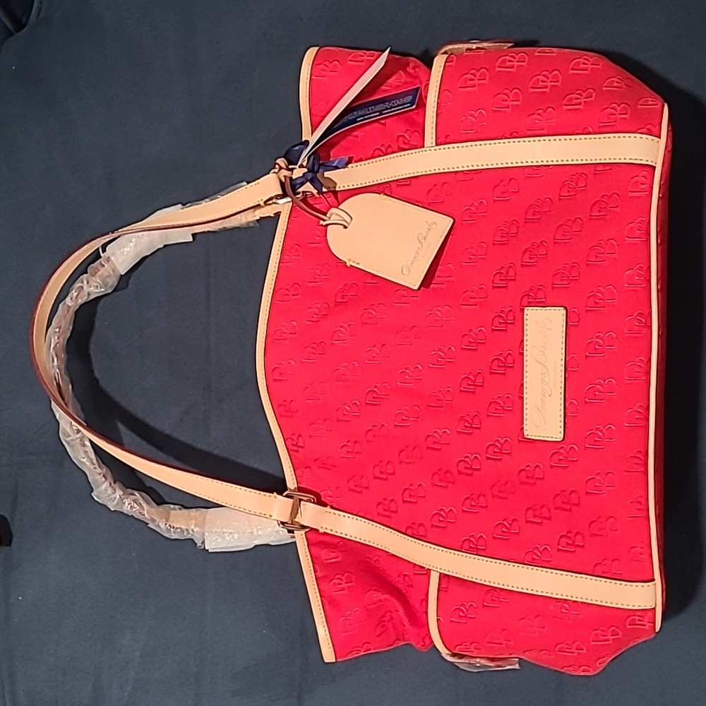 Dooney & Bourke Red Signature Medium Tote NWT